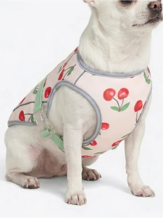 Spark Paws Other - NEW Spark Paws Medium Cooling Vest Cherry Print Dog Harness Pink NWT